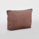 Productfoto van de onbedrukte roze quartz velvet tas in maat L om de kleur en de stof goed te tonen – De Mokkes