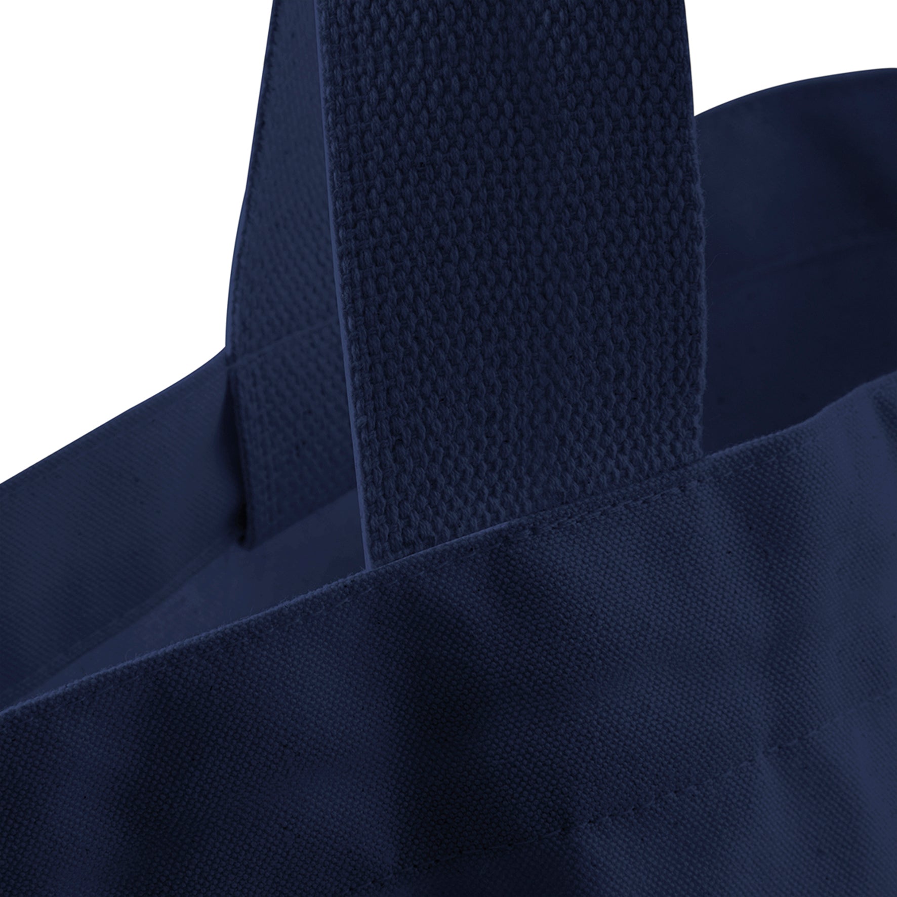 Productfoto van de blauwe shopper om de kleur en de stof goed te tonen – De Mokkes