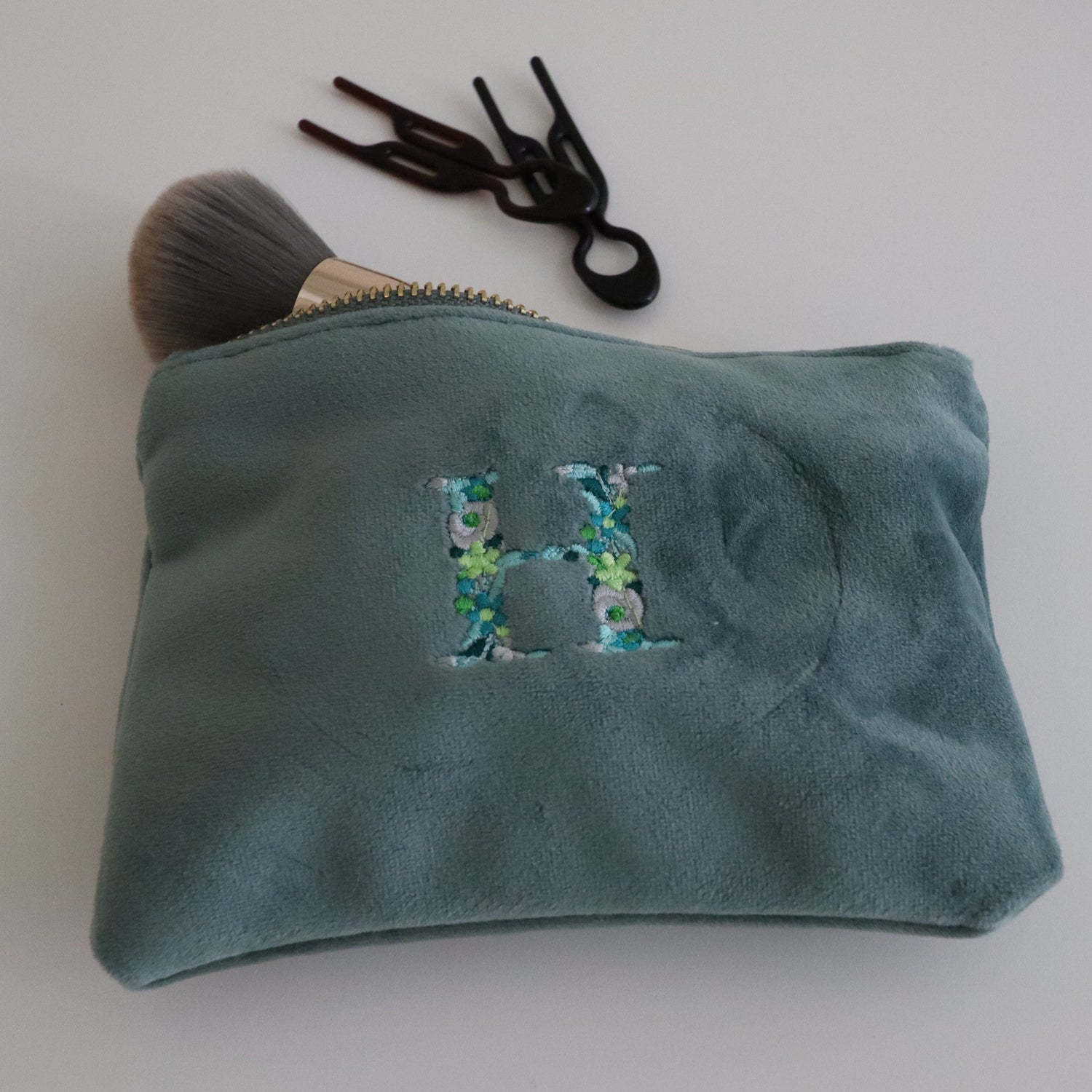 Velvet enveloppe Bloemenletter - mini