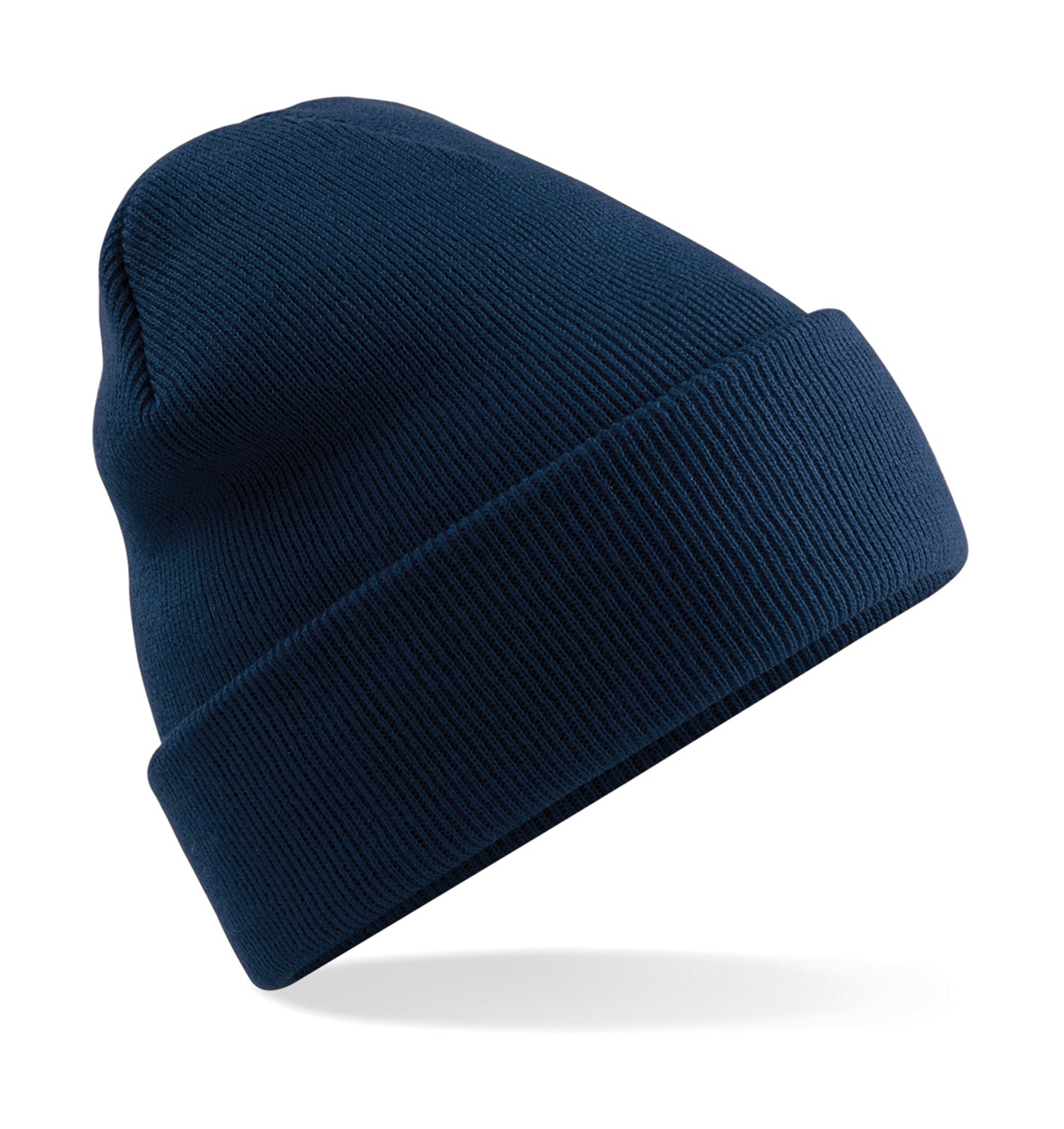 Productfoto van de donker blauwe muts om de kleur en de stof goed te tonen – De Mokkes