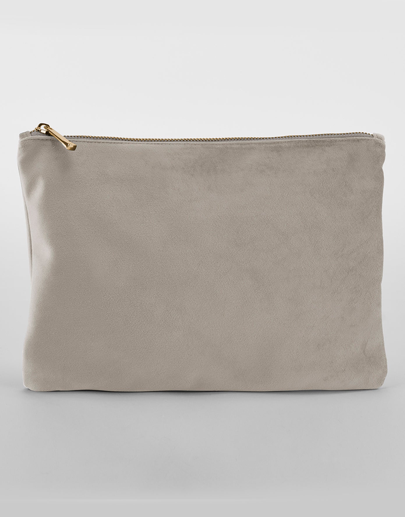 Productfoto van de grijze velvet tas in maat L om de kleur en de stof goed te tonen – De Mokkes