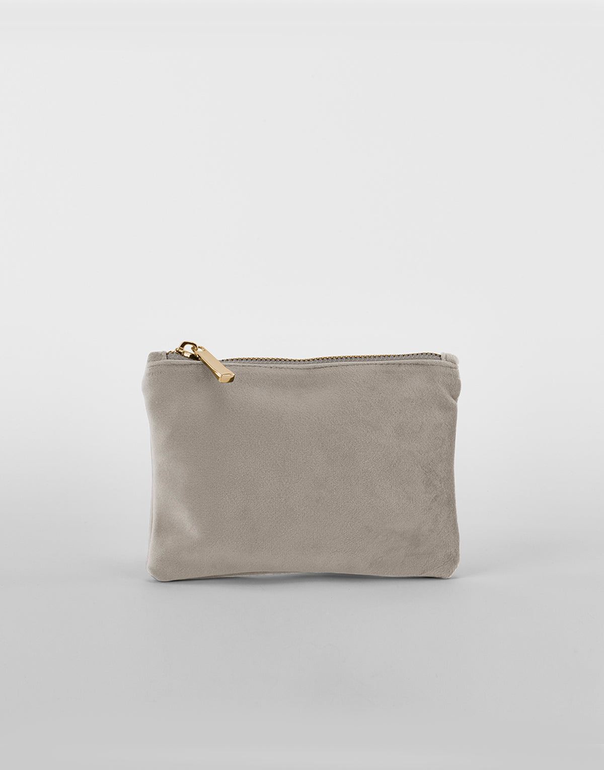 Productfoto grijze velvet tas in maat L om de kleur en de stof goed te tonen – De Mokkes