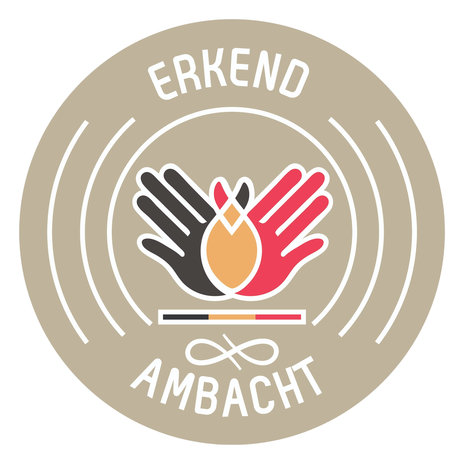 Officieel logo van de Erkende Ambacht in voor het unieke, borduurwerk van De Mokkes